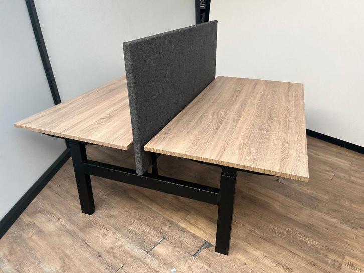 Elektrisch duo zit-sta bureau (Zwart), Computers en Software, Laptoptafels, Ophalen