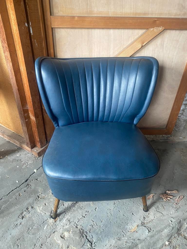 Vintage clubfauteuil, Ophalen of Verzenden, Gebruikt, Kunststof