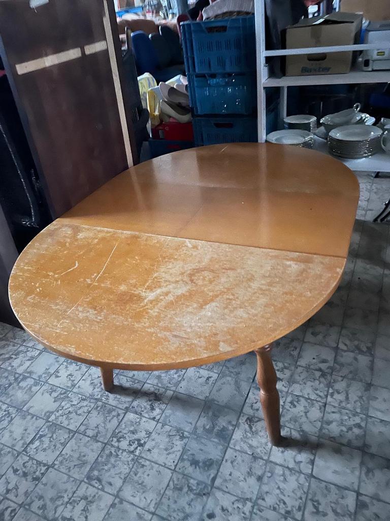 Table à manger ronde en bois Ø110 cm -extensible jusqu'à 150, Maison & Meubles, 100 à 150 cm, Cinq personnes ou plus, Rond, 100 à 150 cm