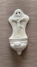 Wijwater vatje in wit porselein, Antiek en Kunst, Antiek | Religieuze voorwerpen, Ophalen of Verzenden