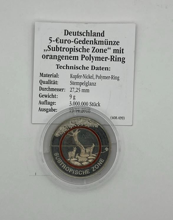 5 euro 2018 Duitsland, Postzegels en Munten, Ophalen of Verzenden, Duitsland, 5 euro