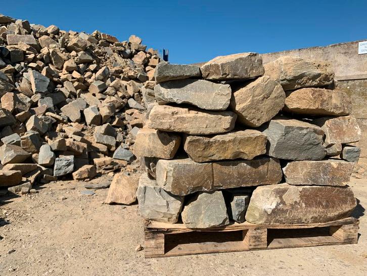 Pierres à empiler en fourrure de grès, maçonnerie, bloc, Jardin & Terrasse, Gravier, Rochers & Caillasse, Neuf, Rocher, Multi couleur