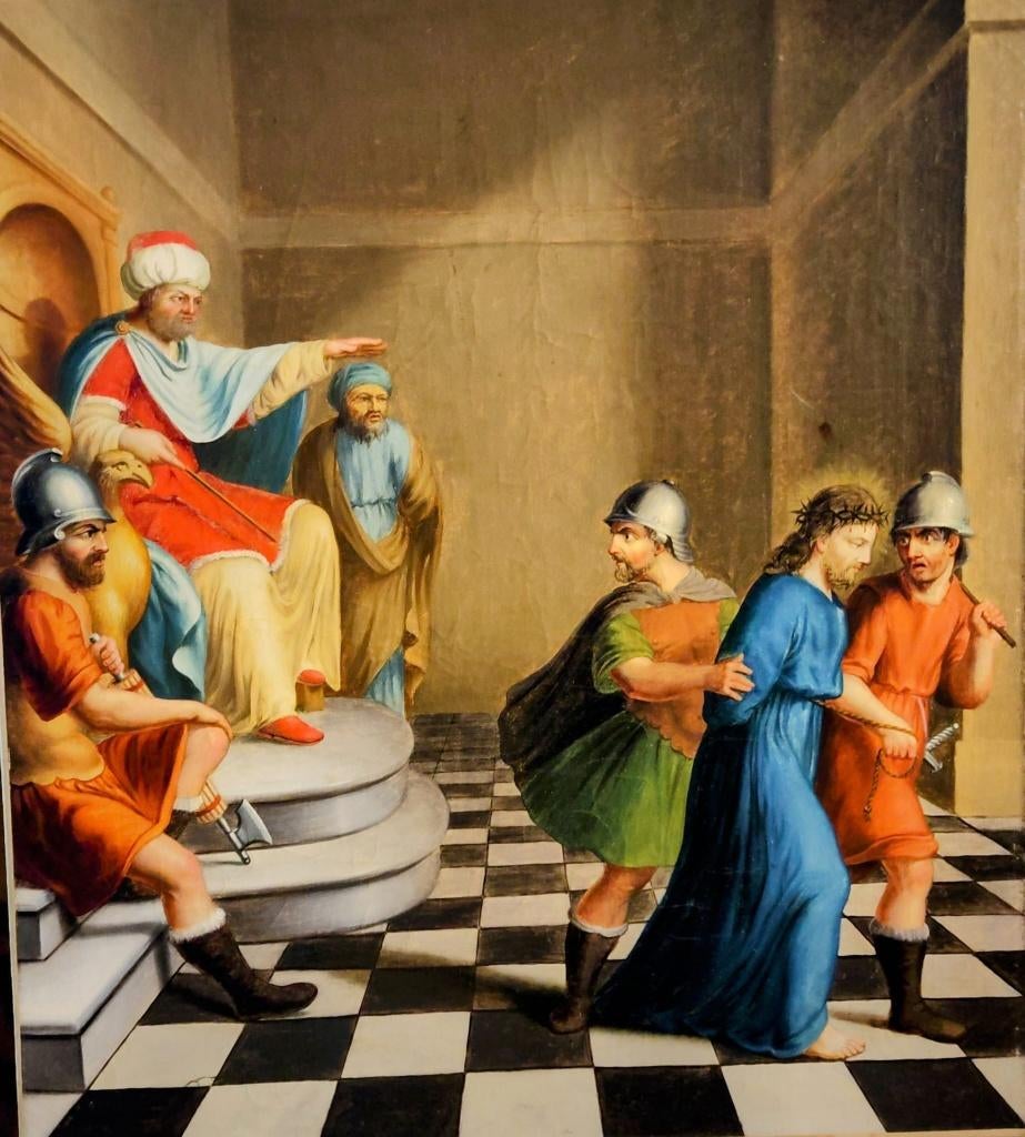 1e statie Jezus wordt ter dood veroordeeld, Antiek en Kunst, Ophalen of Verzenden