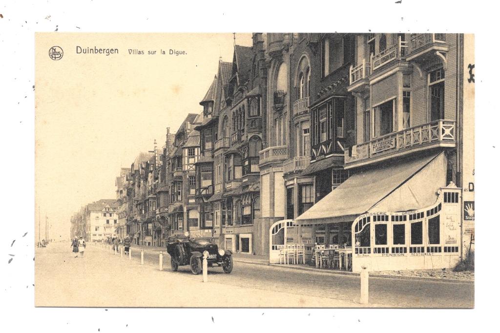Duinbergen NA72: Villa's op de dijk, Verzenden, 1920 tot 1940, Ongelopen, West-Vlaanderen