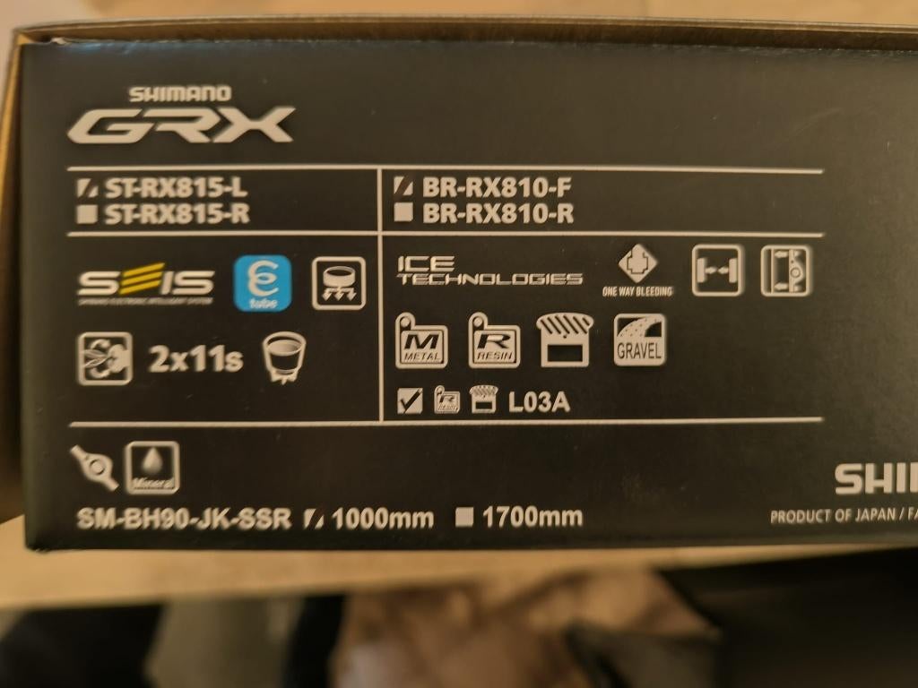 Linkse GRX: hydraulische schakel/remhendel + voorrremklauw, Ophalen of Verzenden, Nieuw, Overige typen