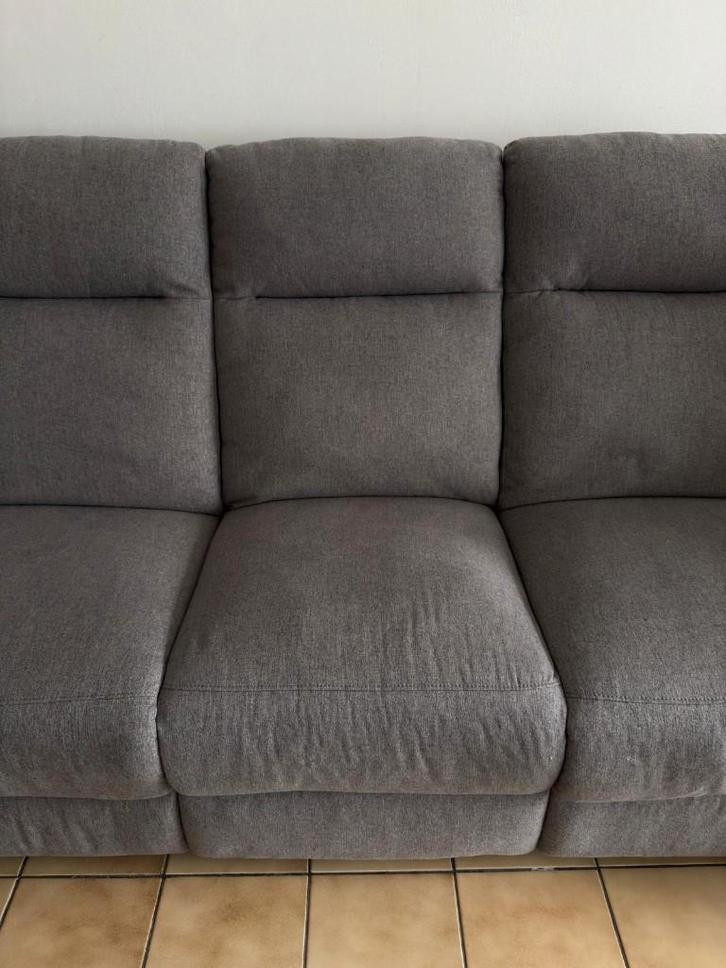 3-Zits relaxzetel, Maison & Meubles, Canapés | Salons, Comme neuf, Banc droit, Trois personnes, Tissus, Enlèvement