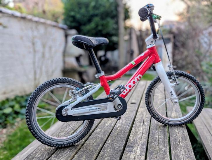 Woom 2 rouge 14 pouces en bon état, Vélos & Vélomoteurs, Vélos | Vélos pour enfant, Enlèvement