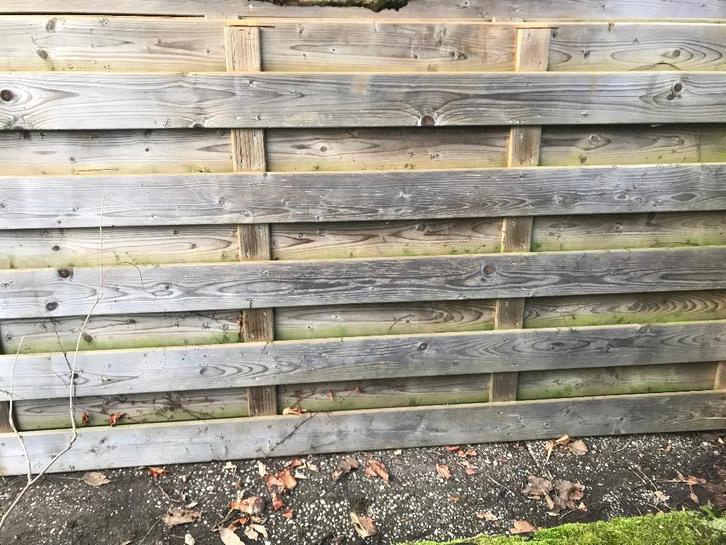 houten tuinschermen, Tuin en Terras, Tuinschermen, Zo goed als nieuw, Hout, 200 cm of meer, 100 tot 150 cm, Ophalen