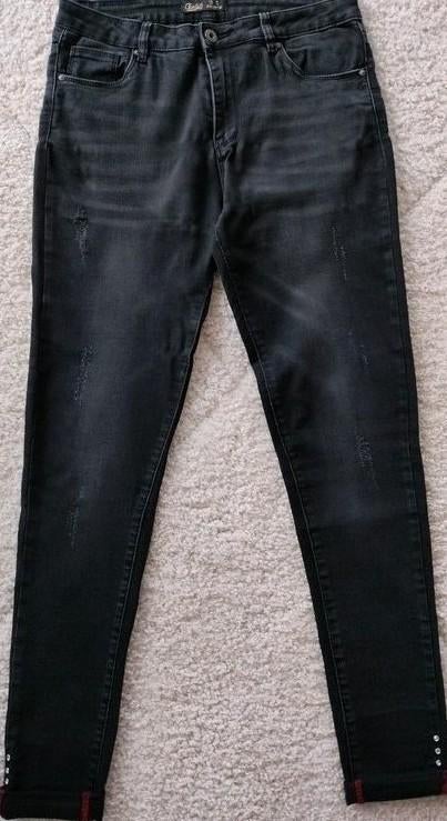 Mooie dames jeans Toxik met hoge taille. Skinny, Kleding | Dames, Spijkerbroeken en Jeans, Zwart, Toxik, Ophalen of Verzenden