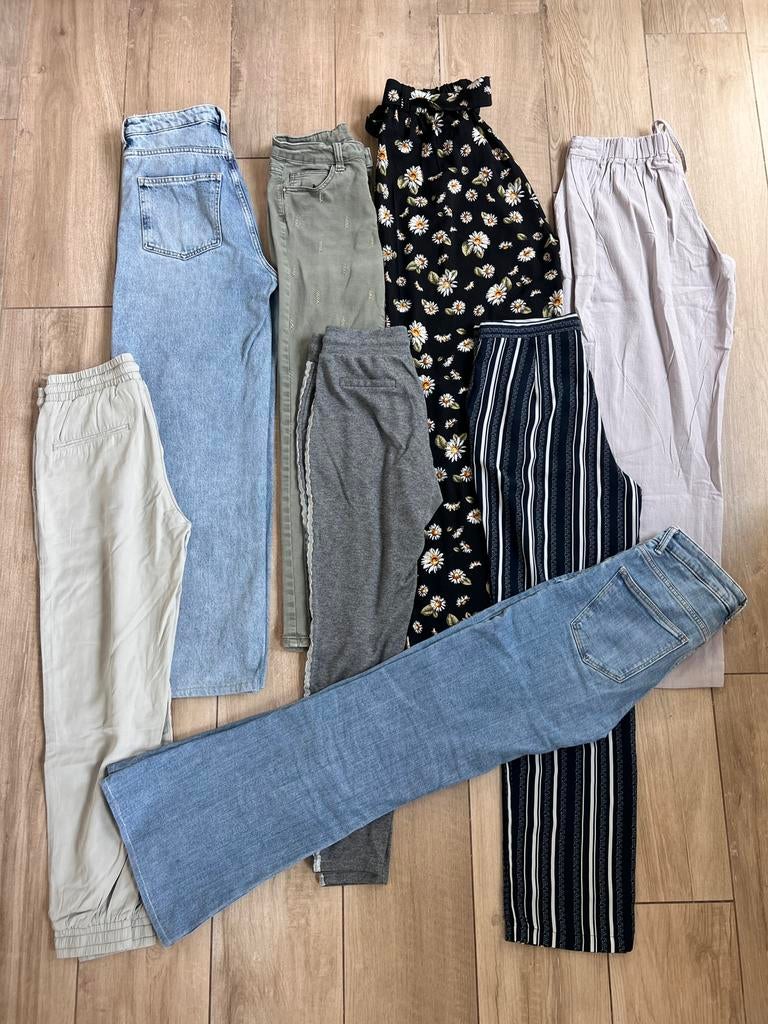 Pakket van 8 broeken - maat S, Kleding | Dames, Ophalen of Verzenden, Zo goed als nieuw, Maat 36 (S)