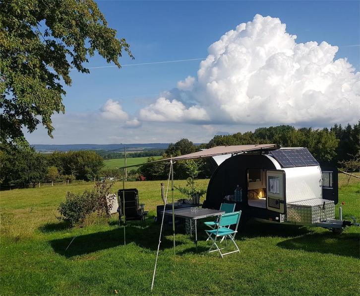 Teardrop KULBA REBEL 2023, Caravans en Kamperen, Caravans, Particulier, tot en met 2, 500 - 750 kg, Vast bed, tot 4 meter, Disselslot