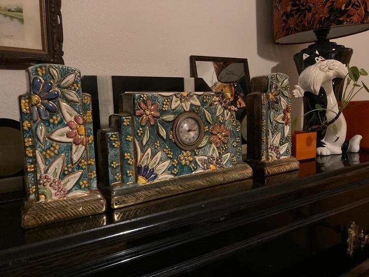 cheminée 3 pièces, Antiquités & Art, Antiquités | Horloges, Enlèvement