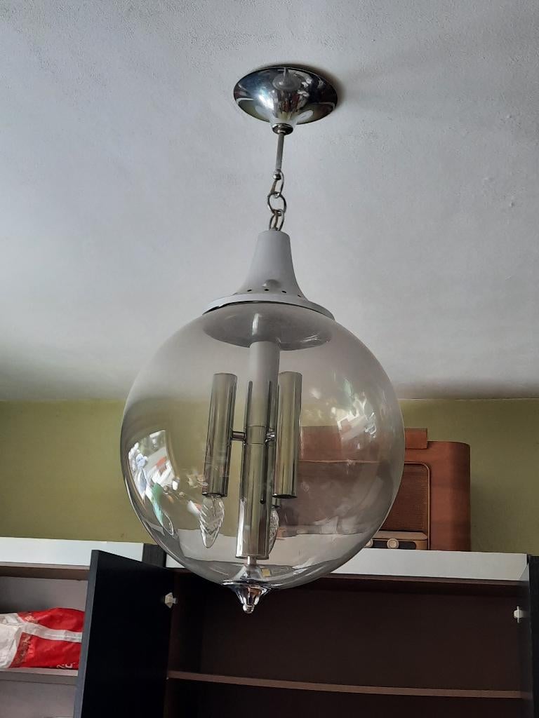 vintage kroonluchter uit de jaren 70, Ophalen