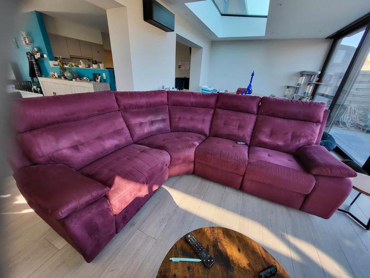 Hoeksalon 3 relaxen -50%, Maison & Meubles, Canapés | Coins salons complets, Tissus, Enlèvement