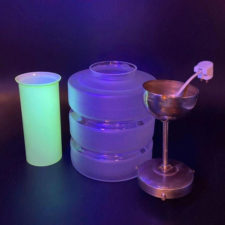 Art Deco plafond lamp, Antiek en Kunst, Antiek | Verlichting, Ophalen of Verzenden