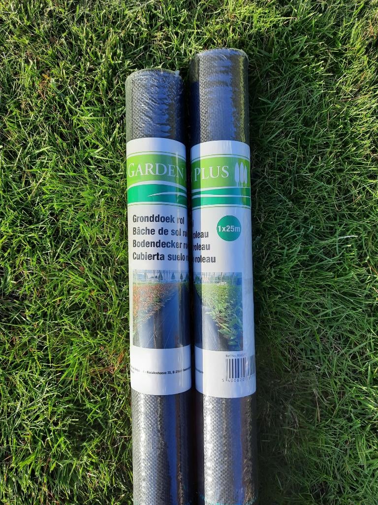 Nieuwe gronddoeken (2 rollen van 25 meter), Ophalen, Nieuw, 20 meter of meer, Overige typen