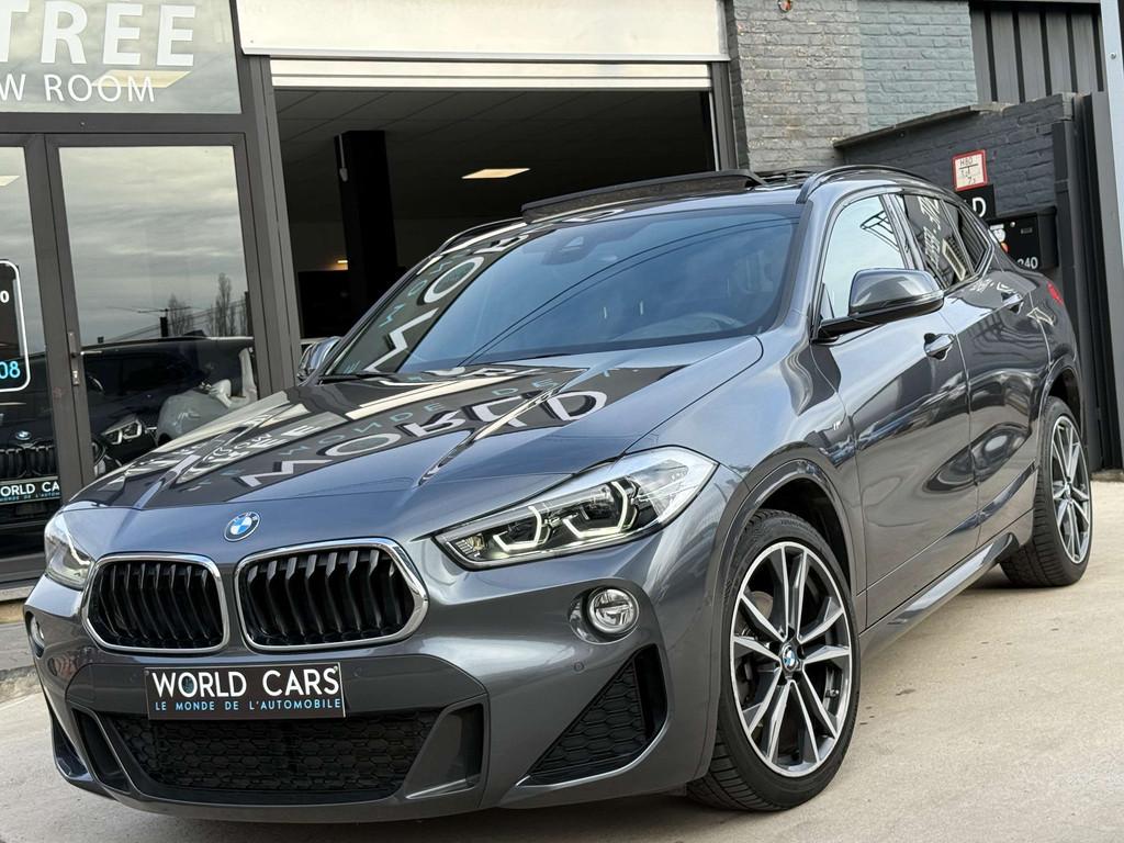 BMW X2 1.5iA sDrive18 PACK M TOIT PANO NAVI CAMERA FULL, Autos, Argent ou Gris, Euro 6, Entreprise, 5 portes