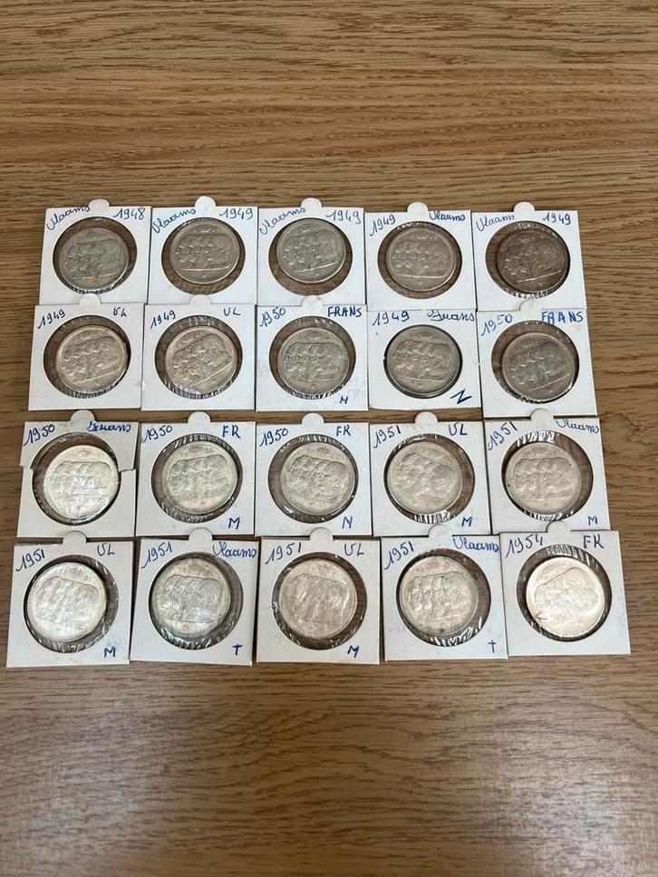 20 stuks 100 Frank Belgie Zilver, Timbres & Monnaies, Monnaies | Europe | Monnaies euro, Argent, Enlèvement
