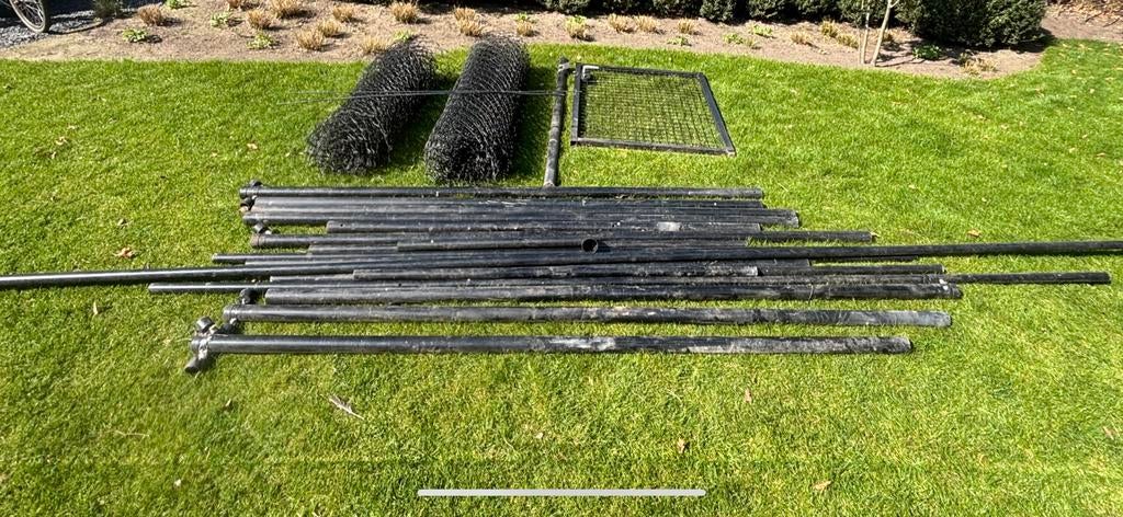 Draadpakket met poort, Tuin en Terras, Tuinhekken en Hekwerk, Zo goed als nieuw, Met poort, Ophalen