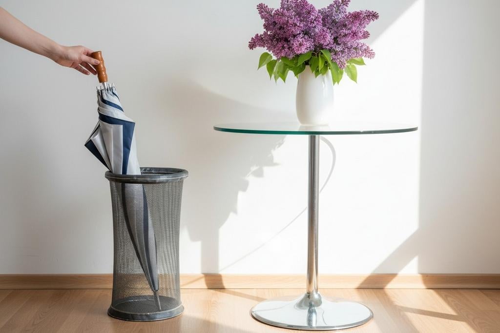 Vintage paraplubak / parapluhouder – metaal (industrieel, Ophalen of Verzenden