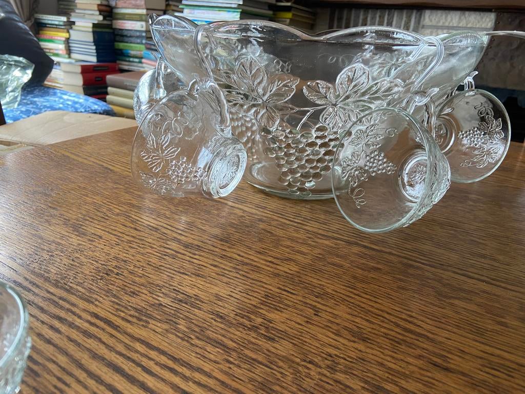 Sangriaschaal met glaasjes, Collections, Verres & Petits Verres, Enlèvement