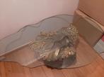 Glazen salontafel, Huis en Inrichting, Ophalen, Gebruikt, Overige vormen, Glas