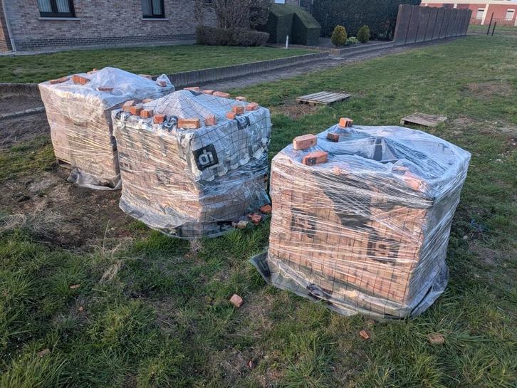 Recup Gevelsteen oude beerse 65mm, Doe-het-zelf en Bouw, Metselstenen, Gebruikt, Bakstenen, Ophalen