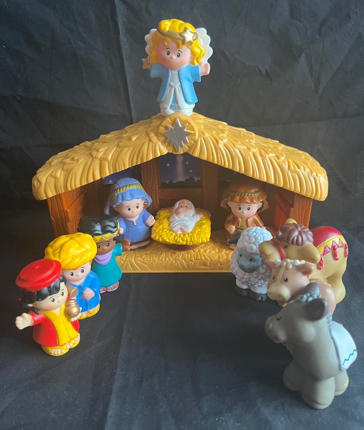 Fisher-Price | Little People | 2002 | Kerststal | Compleet, Kinderen en Baby's, Speelgoed | Fisher-Price, Gebruikt, Ophalen of Verzenden