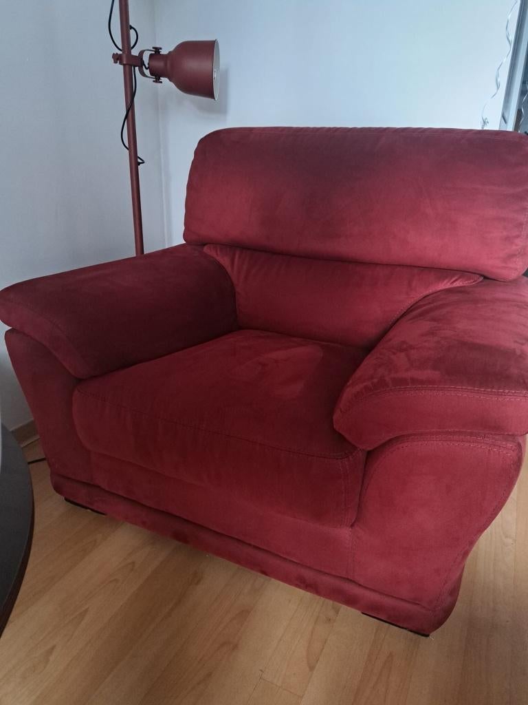 fauteuil rouge confortable, Maison & Meubles, 75 à 100 cm, Enlèvement, Utilisé, 100 à 125 cm