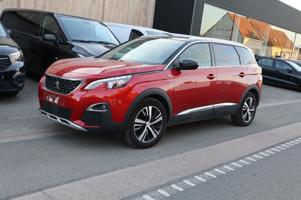 peugeot 5008 1.2 B  7 zitplaatsen  nieuwe distriebutieriem, Rouge, Euro 6, Entreprise, 7 places