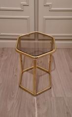 VINTAGE MESSING BIJZETTAFEL, Huis en Inrichting, Ophalen, Glas