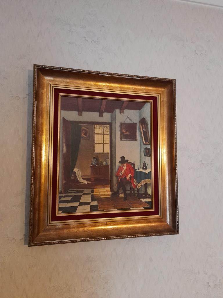 Schilderij de roker, Ophalen