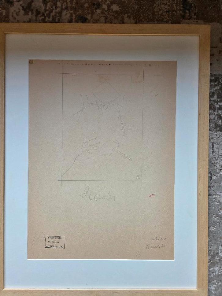Roger Raveel Breister, Antiquités & Art, Art | Dessins & Photographie, Enlèvement ou Envoi