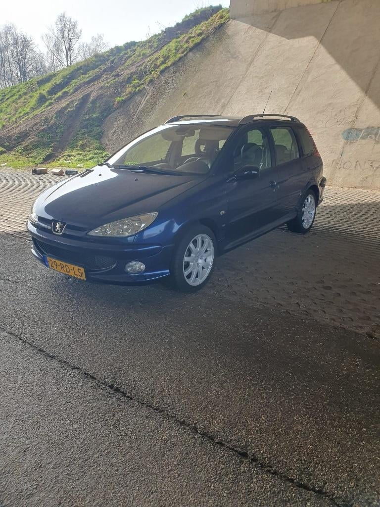 Peugeot 206 SW GTI 2005 138xxx NAP, Auto's, Peugeot, Voorwielaandrijving, Euro 6, Blauw, Handgeschakeld