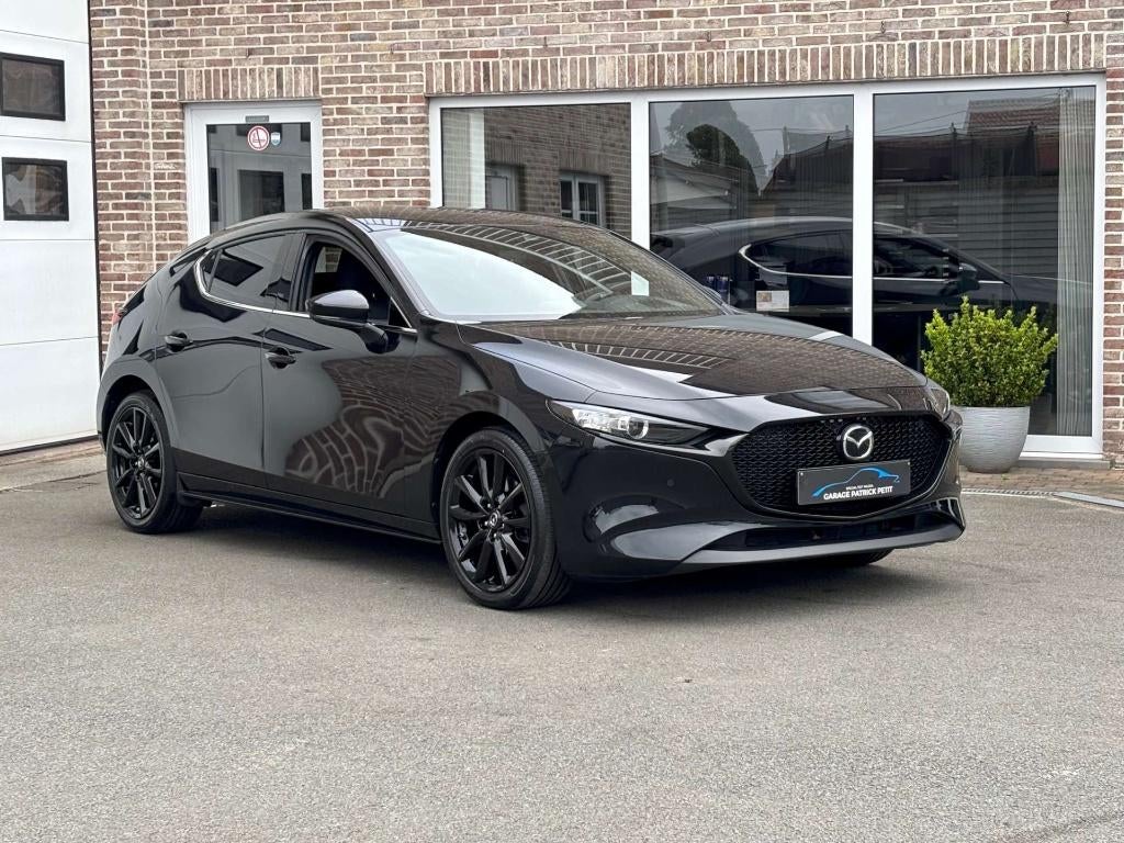 Mazda 3 2.0 M-HYBRID HOMURA / Automaat / 27000km, Auto's, Mazda, Stof, 140 g/km, 4 cilinders, Zwart