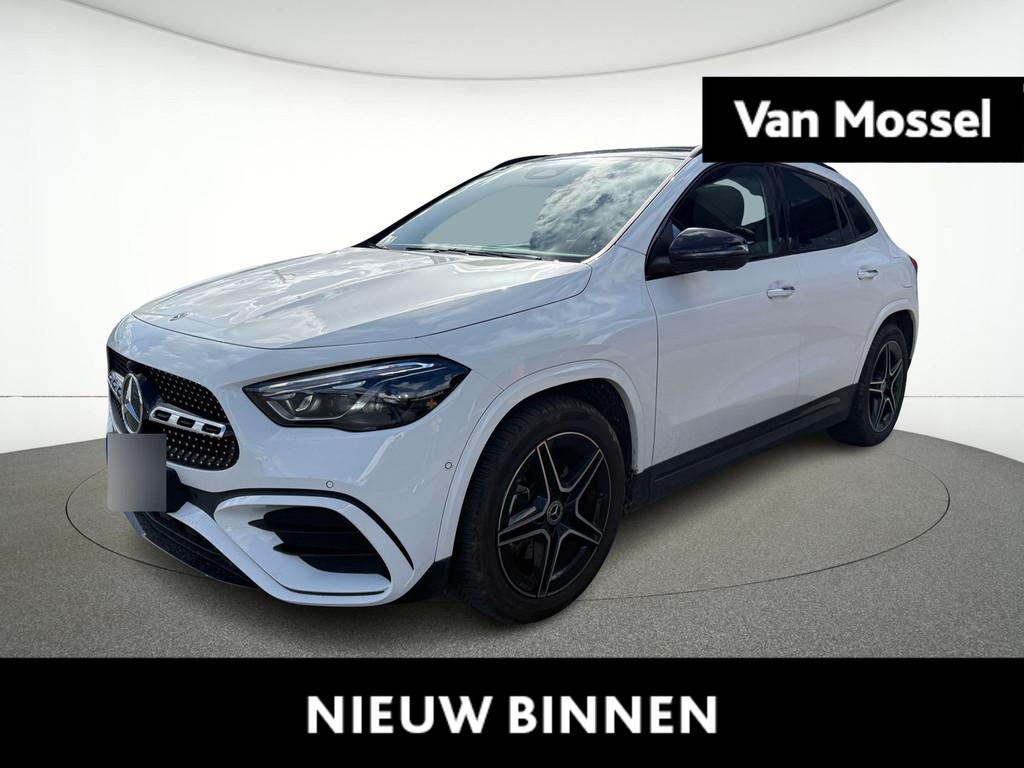 Mercedes-Benz GLA 200 Star Edition + AMG LINE + PANO + CARPL, Stof, 4 cilinders, Wit, 120 kW