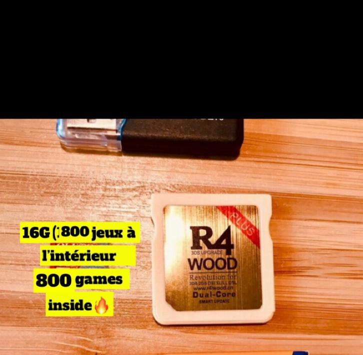 Cartouche flash card R4 GOLD (DISPONIBLE✅), Games en Spelcomputers, Games | Nintendo DS, Zo goed als nieuw, Avontuur en Actie