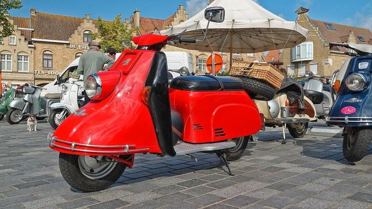 SCOOTER HEINKEL TOURIST 103A1 + Trailer, Motoren, Motoren | Overige merken, Particulier, Scooter, 11 kW of minder, 1 cilinder