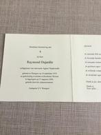 Oud voetballer SV WAREGEM R.Dujardin +Ingooigem 2004, Verzamelen, Verzenden, Bidprentje