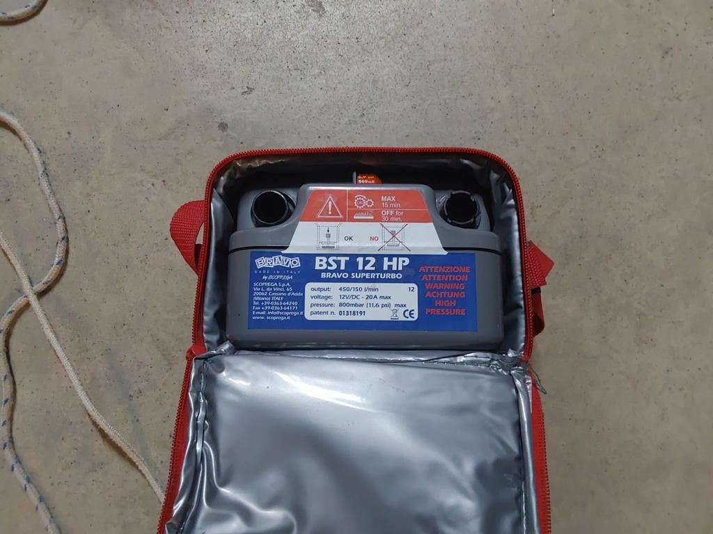 Luchtpomp voor (grote) ribs, Ophalen