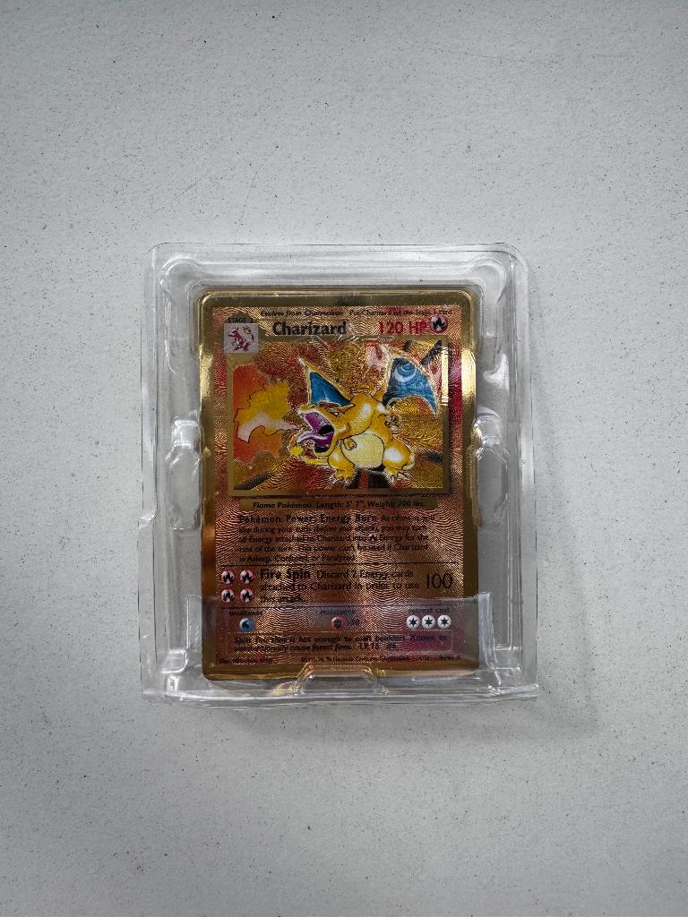 Charizard Metal Card, Ophalen of Verzenden, Nieuw, Losse kaart