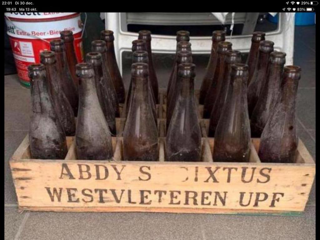 Westvleteren bak, Enlèvement, Comme neuf