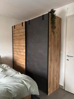 Kleerkast - industriële look - schuifdeurkast, Ophalen, Zo goed als nieuw