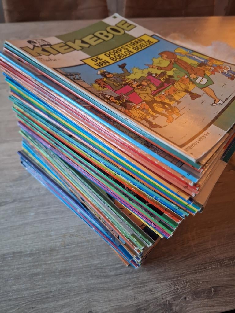 Lot van 76 kiekeboe strips, Ophalen of Verzenden