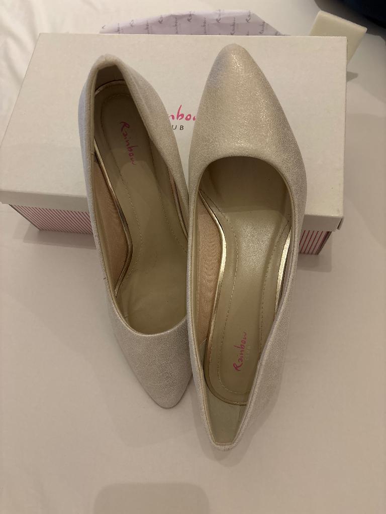 Bruidsschoenen, Vêtements | Femmes, Beige, Comme neuf, Enlèvement, Rainbow Club