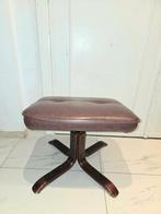 Repose-pieds/repose-pieds élégant — aspect cuir marron — 41, Maison & Meubles, Enlèvement, Tissus