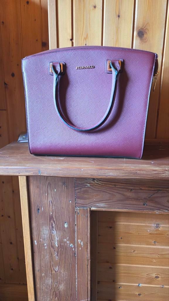 Dames groot handtas, Handtassen en Accessoires, Tassen | Damestassen, Ophalen, Zo goed als nieuw, Rood, Handtas