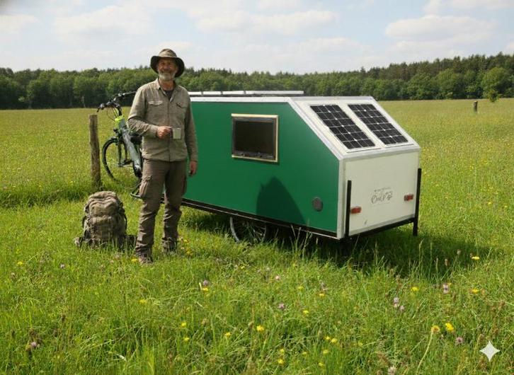 fietscaravan, Vélos & Vélomoteurs, Accessoires vélo | Remorques, Neuf, Autres types, 80 kg ou plus, Enlèvement ou Envoi