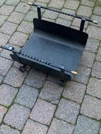 houtmand in metaal, Ophalen, Overige materialen, Schaal, Zo goed als nieuw