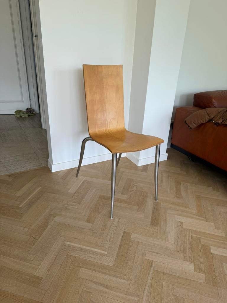 4 x Phillip Starck Tango  / Driade, Maison & Meubles, Chaises, Enlèvement ou Envoi, Comme neuf, Brun, Bois